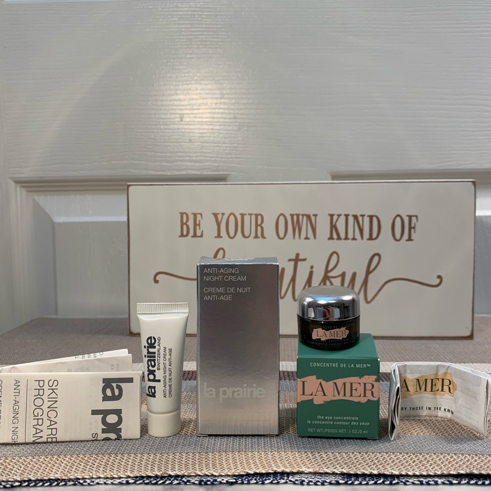 La Mer Eye Concentrate& La Prairie Cream - Picture 1 of 7